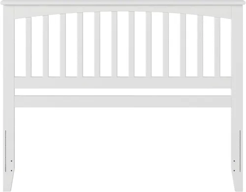 Vista 117 de AFI, Mission - Cabecero de madera maciza individual con cargador acoplable, color gris