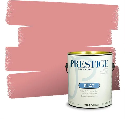 Vista 722 de Prestige Paints Pintura exterior e imprimación en uno, 1 galón, plano, coincidencia comparable de Valspar* Amber Rose*