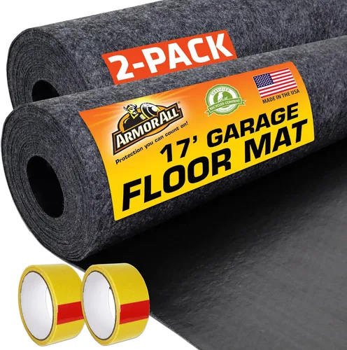 Vista 15 de Armor All Tapete Original para Piso de Garaje, (17 pies x 7 pies 4 pulgadas), (incluye cinta de doble cara), protege superficies, transforma