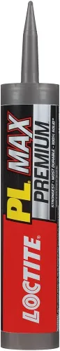 Loctite PL Premium Max Adhesivo de construcción, cartucho de 9 onzas líquidas, 1 paquete, pegamento de construcción versátil para madera, hormigón,