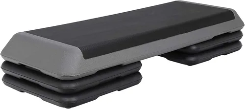 HOMGARDEN Plataforma ajustable de entrenamiento aeróbico de 43 pulgadas con 4 elevadores adicionales, equipo de entrenamiento en casa y gimnasio