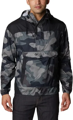 Vista 17 de Columbia Cortavientos Challenger para hombre pepita dorada/verde piedra