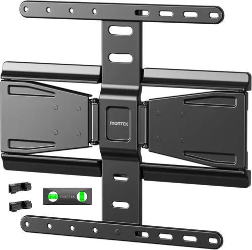 Vista 10 de monTEK Soporte de pared ultra delgado de 0.77 pulgadas para televisores de 43 a 90 pulgadas, soporte de pared para TV giratorio e inclinable