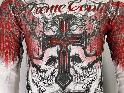 Vista 6 de Xtreme Couture by Affliction Camiseta térmica para hombre Carnivore