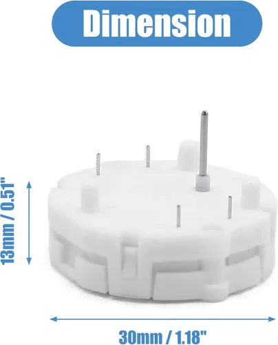 Vista 3 de uxcell 4 unids x27 589 velocímetro tacómetro blanco racimo medidor motor paso a paso para coche