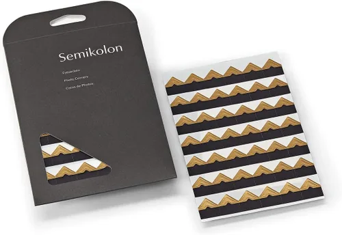 Vista 10 de Semikolon - 252 esquinas autoadhesivas sin ácido para álbumes y álbumes de recortes, gamuza