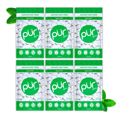 Vista 37 de PUR Gum Chicle sin Aspartamo 100% Xilitol Chicle con sabor natural a canela, 55 piezas (paquete de 1)