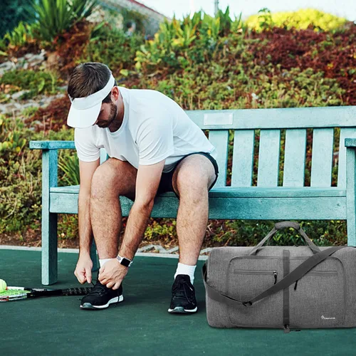 Vista 8 de Bolsa de viaje con compartimento para zapatos unisex resistente al agua