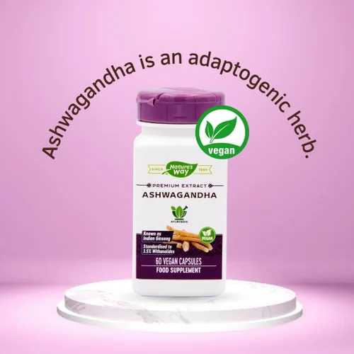 Vista 2 de Nature's Way - Ashwagandha, 60 cápsulas vegetales