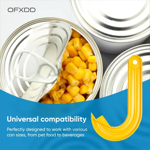 Vista 6 de Abridor de pestañas extractoras Paquete de 2 Abrelatas de comida para mascotas Abrelatas con gancho para tarros