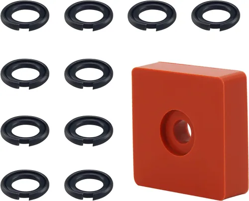 Vista 3 de (10 juegos) Anillos de retención de llave de impacto de 1/2 pulgada con junta tórica, compatible con llave eléctrica/neumática, incluye herramienta