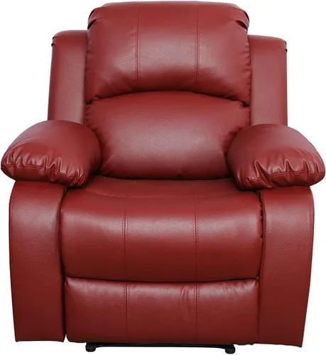 Vista 18 de Juego de sofá de 3 piezas de cuero sintético, azul, reclinación manual, sofá de dos plazas, almacenamiento, mesa de centro, cuero artificial, sala