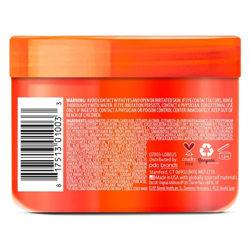 Vista 12 de Crema para rulos Cantu de coco, 12 oz