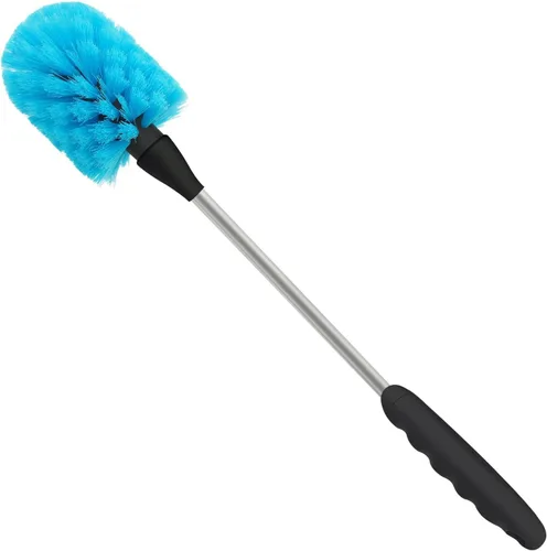 Vista 18 de Cepillo largo para botellas, cepillos limpiadores flexibles de 17 pulgadas para limpiar botellas de cerveza para el cuello, vino, biberones