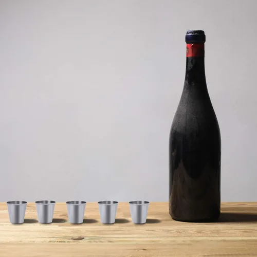 Vista 7 de Ruisita Vasos de chupito de acero inoxidable 12 vasos de chupito de acero inoxidable (1 onza/1.0 fl oz)