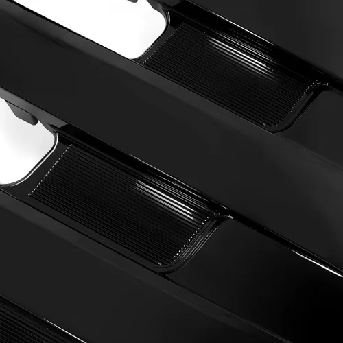 Vista 9 de KUAFU Parachoques delantero superior parrilla compatible con modelos 2011-2018 Hino 238 258 268 338 pintado - negro