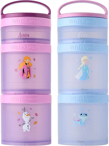 Vista 9 de Whiskware Spider-Man Team Spidey Recipientes apilables para aperitivos para bebés, niños y niños pequeños, 3 vasos apilables para la escuela
