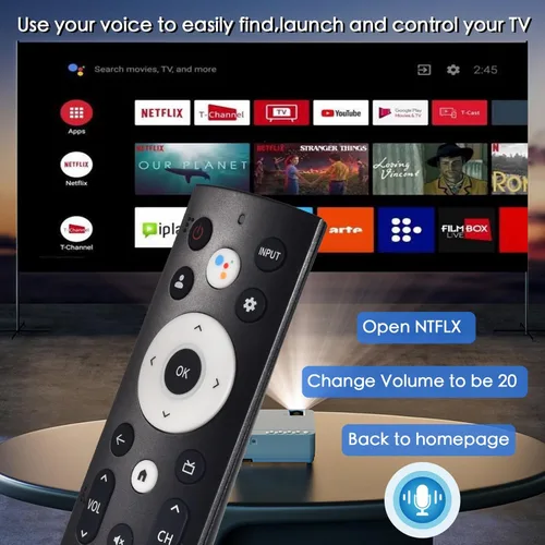 Vista 5 de Reemplazo para control remoto Hisense TV, control de voz compatible con Hisense QLED UHD Mini-LED ULED Smart Google TVs