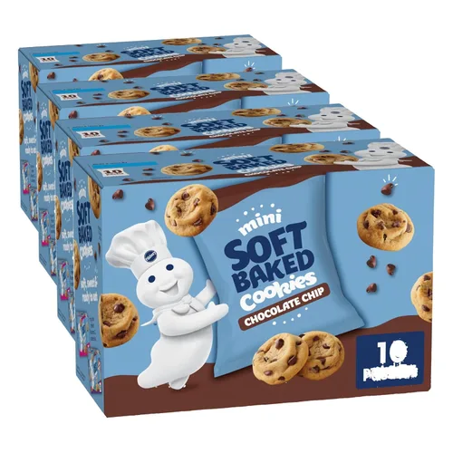 Vista 9 de Pillsbury Mini galletas de chispas de chocolate horneadas suaves, tamaño compartido, 6 oz