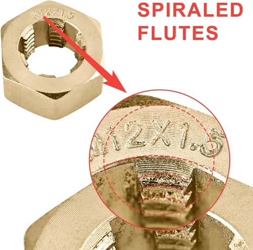 Vista 6 de Juego de cazador de roscas de 42 piezas, kit de reenhebrado para restaurador de roscas, herramienta de reparación de roscas con UNF UNC y tamaños