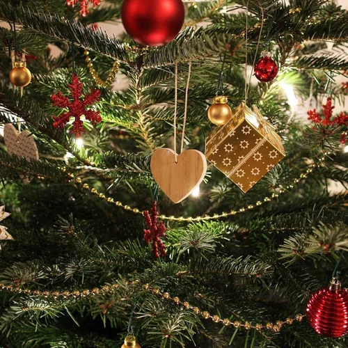 Vista 2 de Guirnalda de cuentas de Navidad de 31 pies para árbol de Navidad, San Valentín, exposición, boda, disfraz, decoración de bricolaje