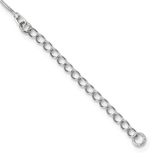 Vista 3 de Sonia Jewels Collar con dije de calavera de circonita cúbica de plata de ley 925