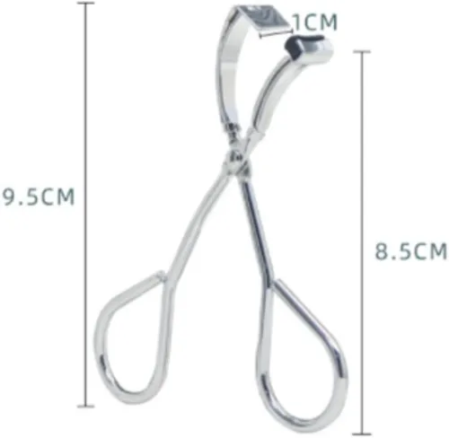 Vista 2 de Profesional - Mini rizador de pestañas de acero inoxidable con almohadillas de repuesto para un aspecto dramático de pestañas y se adapta a todas