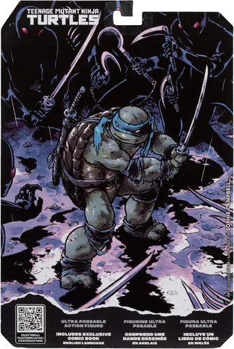 Vista 10 de McFarlane Toys -Teenage Mutant Ninja Turtles (Page Punchers) Figura de acción de Leonardo de 5 pulgadas con cómic