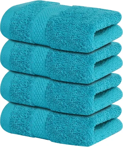 Vista 49 de Infinitee Xclusives Paños de lavado de 100 % algodón de alta calidad para ducha, paquete de 4, 12 x 12 pulgadas, altamente absorbentes, para baño