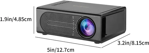 Vista 7 de Portable Wall Projector, Mini Projector for Bedroom with Remote LED, Projector 1080P HD, Projector for Living Room Bedroom HDMI/USB/AV/Memory Card