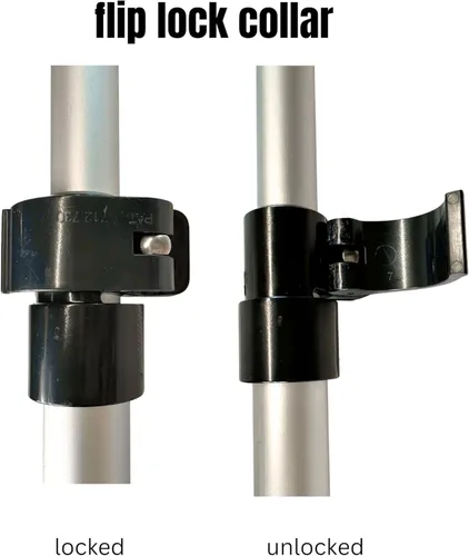 Vista 7 de Sistema de ventilación de cubierta de barco con ventilación de barco 3 – poste de soporte de aluminio que se extiende de 23 a 55 pulgadas – Base