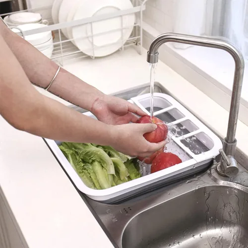 Vista 5 de Goderewild Escurridor de Platos Plegable para Secar Platos - Diseño que Ahorra Espacio y Plegable con Componentes Extraíbles Versátiles