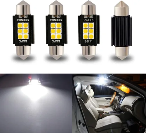 Vista 8 de iBrightstar DE3175 DE3021 Festoon de 9-30 V - Focos LED de 1.25 pulgadas (31 mm) extremadamente brillantes y sin errores para luces