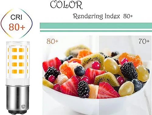 Vista 2 de BA15D - Bombilla LED de doble contacto con base de bayoneta de 120 voltios, bombilla de 4 W, cálida 3000 K, bombilla halógena de repuesto de 40 W