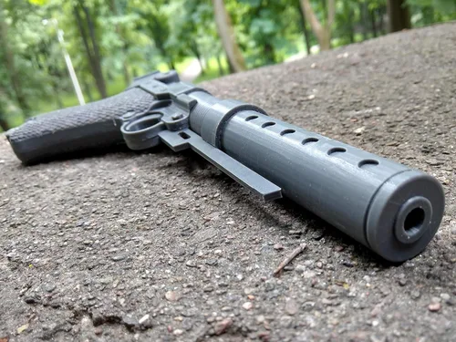 Vista 5 de Arma de pistola hecha a mano Jyn Erso A180 Blaster Prop Gun