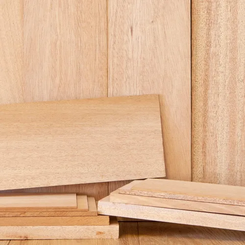 Madera maciza de caoba africana de 1/2" x 2" x 12" sin terminar para manualidades, DYI, sierra de voluta, carpintería y grabado láser (1 unidad)