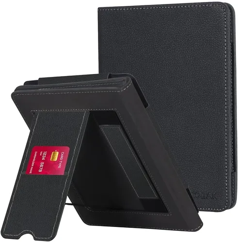 Vista 23 de CoBak Funda inteligente para Kindle Paperwhite de 6.8" de 11ª generación 2021 con función de encendido automático, ligera, delgada, de piel **Salvia