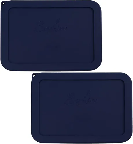 Vista 12 de Sophico Tapa de almacenamiento rectangular de silicona para 6 tazas de repuesto para cuencos de vidrio Pyrex 7211-PC, recipiente no incluido (MIX)