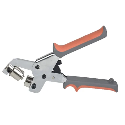 Vista 2 de Kit de herramientas de alicates perforadores de mano con ojales, máquina perforadora de ojales portátil de 14 de pulgada (0.236 in), herramienta