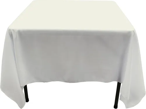 Vista 47 de GEFEII Servilletas de tela de poliéster sólido de 18 x 18 pulgadas para mantel rectangular redondo y cuadrado para boda, fiesta, restaurante