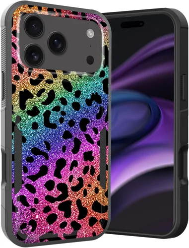 Vista 225 de Funda para iPhone Air, doble capa híbrida resistente resistente a prueba de golpes de policarbonato duro + funda protectora de silicona suave