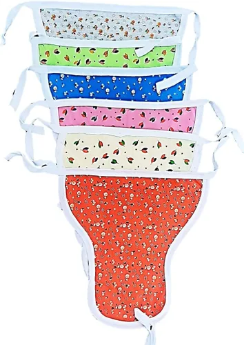 Vista 2 de BlueQueen Pañales de tela de algodón para bebé, pañales lavables y reutilizables (multicolor, 0-6 meses) paquete de 10 unidades Pañales de tela