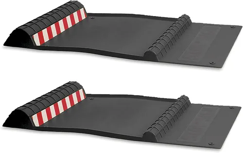 Vista 12 de Maxsa 37356-RS Park Right - Tapete de estacionamiento de 21 x 11 x 2 pulgadas, color amarillo, exclusivo de Yaxa