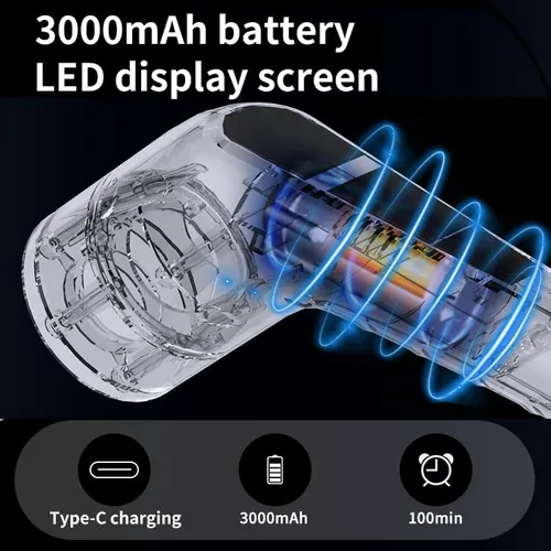 Vista 7 de Limpiador eléctrico giratorio, cepillo de limpieza inalámbrico con extensión ajustable para el hogar, 9 cabezales de cepillo reemplazables, 2