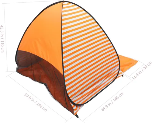Vista 7 de GANAZONO Automatic Pop Up Outdoor Tent with UPF Sun Protection Camping and Beach Shelter Quick Setup Portable Hiking Tent with Ventilation and