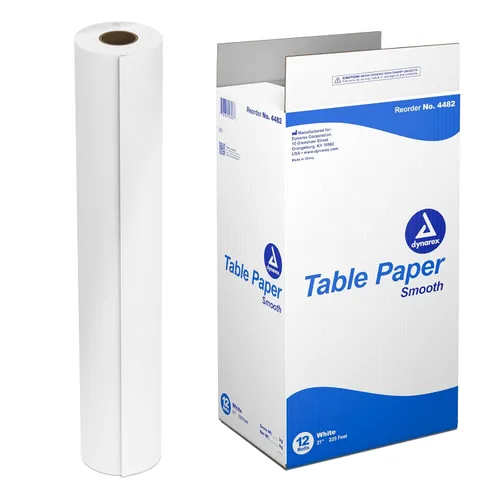 Vista 9 de Dynarex - Papel de mesa, papel de mesa de examen de alta calidad, utilizado en mesas médicas, de masaje y quiropráctica para proteger a