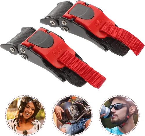 Vista 8 de iplusmile Kit de hebilla de correa de barbilla de liberación rápida para casco de motocicleta, reemplazo de hebilla de casco de metal para ajuste