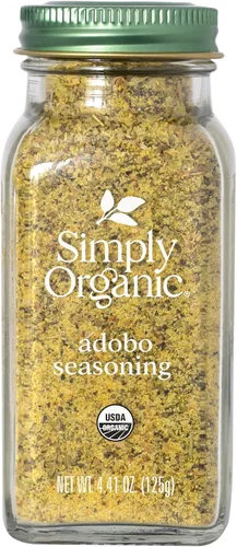 Simply Organic Adobo Seasoning, certificado orgánico, sin OMG, 4.41 onzas, paquete de 6
