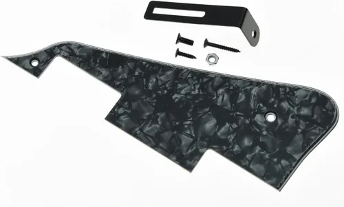 Vista 28 de KAISH Golpeador de guitarra Abalone Pearl LP con soporte negro para Epiphone Les Paul