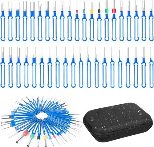 Vista 19 de Kit de herramientas de extracción de terminales 82 piezas, juego de herramientas de desenganche de pines, conector eléctrico, juego de herramientas